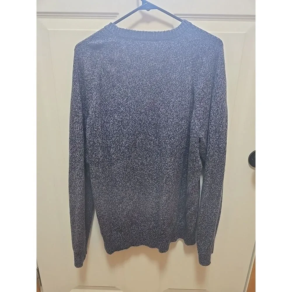 J. Crew Sweater Mens Extra Large‎ Blue 100% Lambswool Pullover Long Sleeves